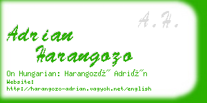 adrian harangozo business card